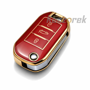 Etui TPU 168 - Citroen / Peugeot - czerwone